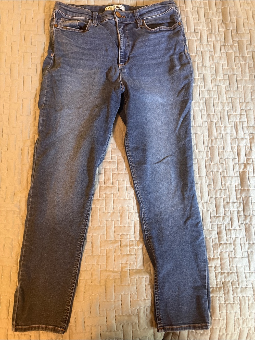 Code Bleu Women's High-Rise Skinny Jeans in Dark Indigo
